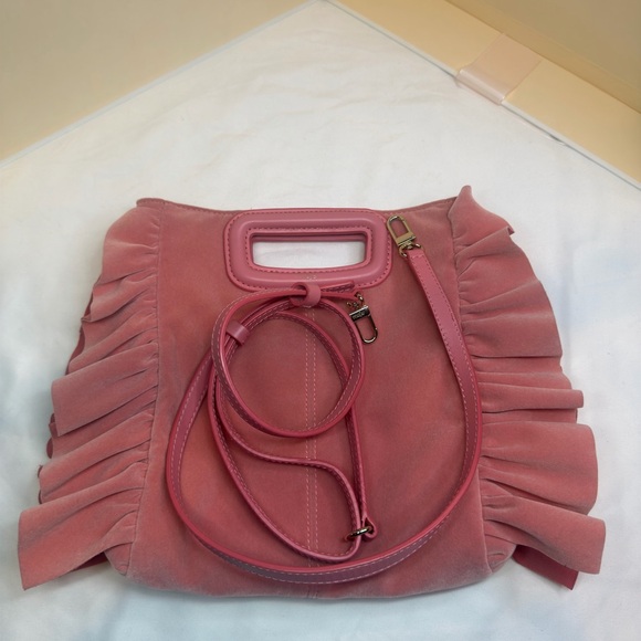 Maje Pink Ruffled Clutch - Picture 10 of 10